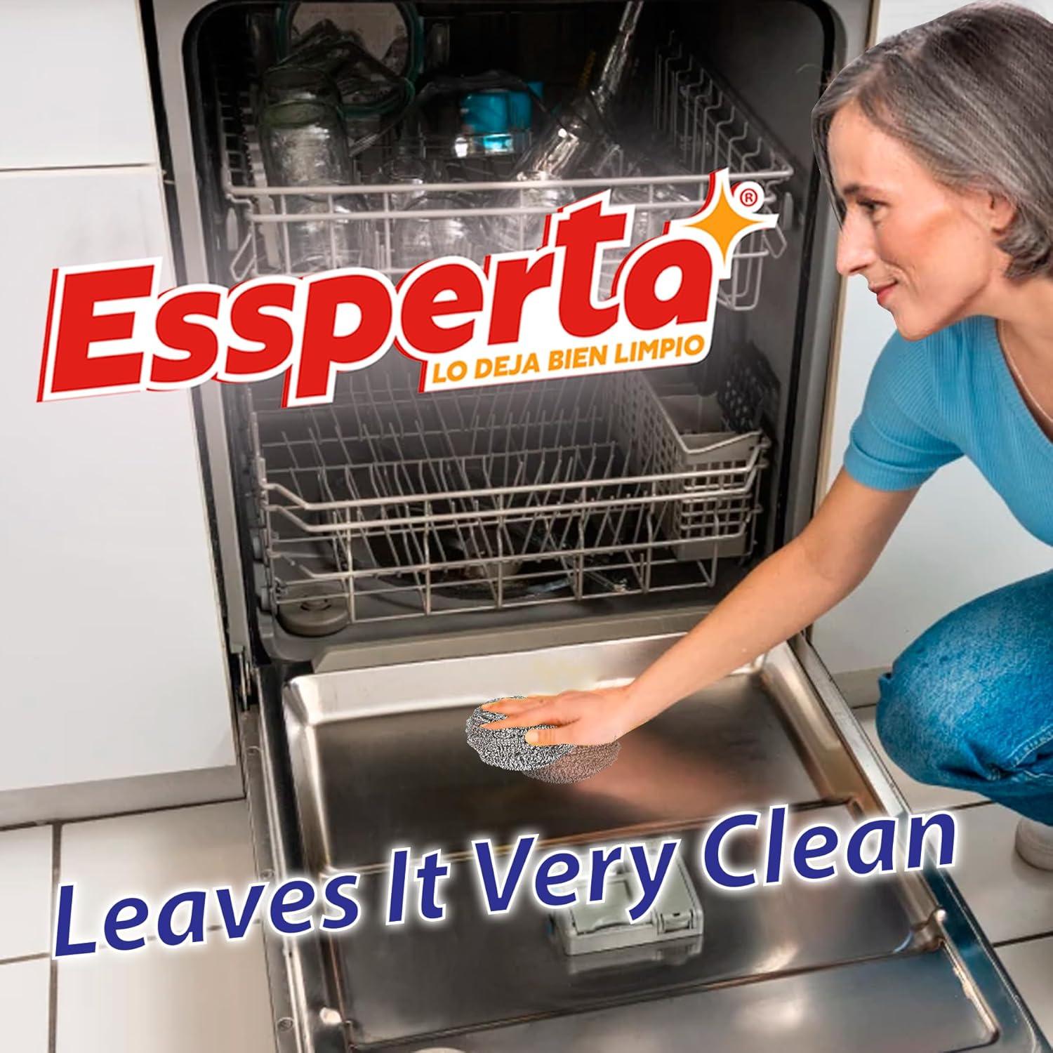 Juego de 4 estropajos de acero inoxidable ESSPERTA 0353