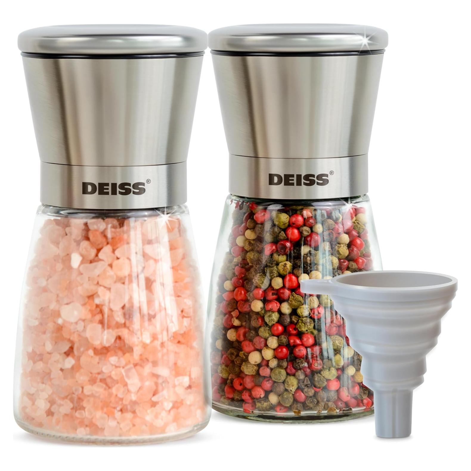 Conjunto Molinillos de Sal y Pimienta Deiss PRO 180ml