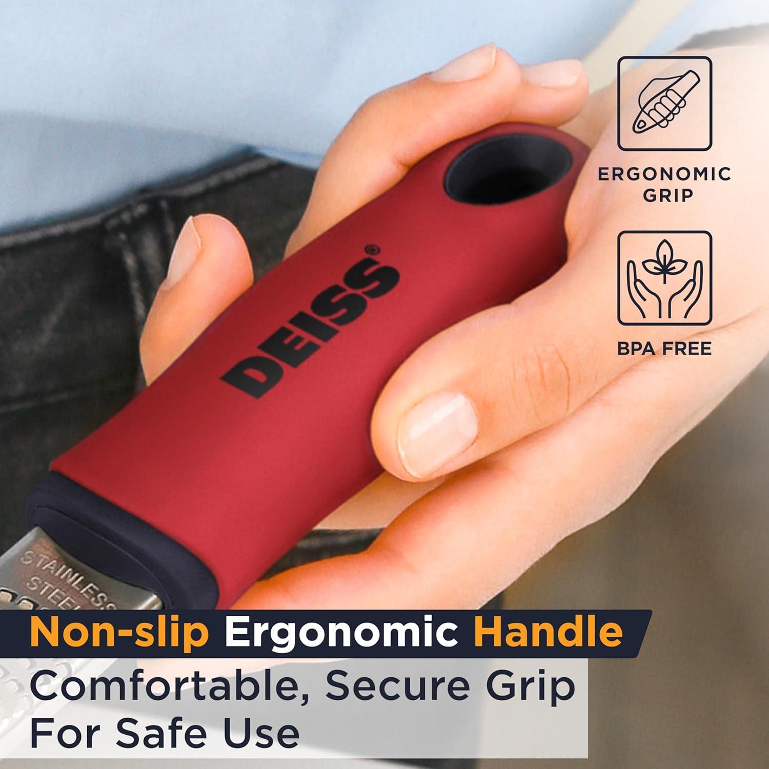 Rallador de Queso Deiss - Acero Inoxidable, Apto Lavavajillas