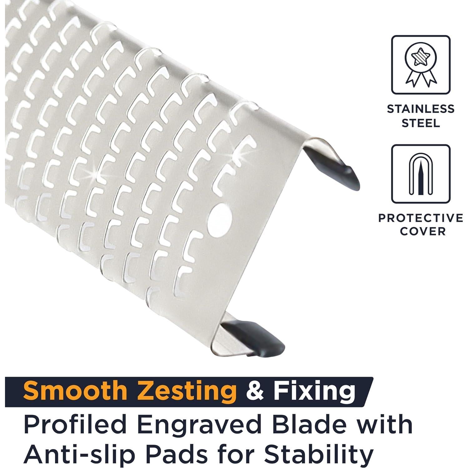 Rallador de Queso Deiss - Acero Inoxidable, Apto Lavavajillas