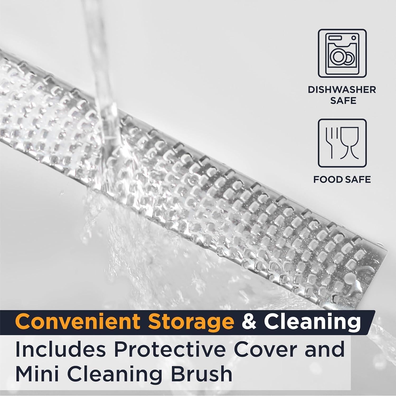 Rallador de Queso Deiss - Acero Inoxidable, Apto Lavavajillas