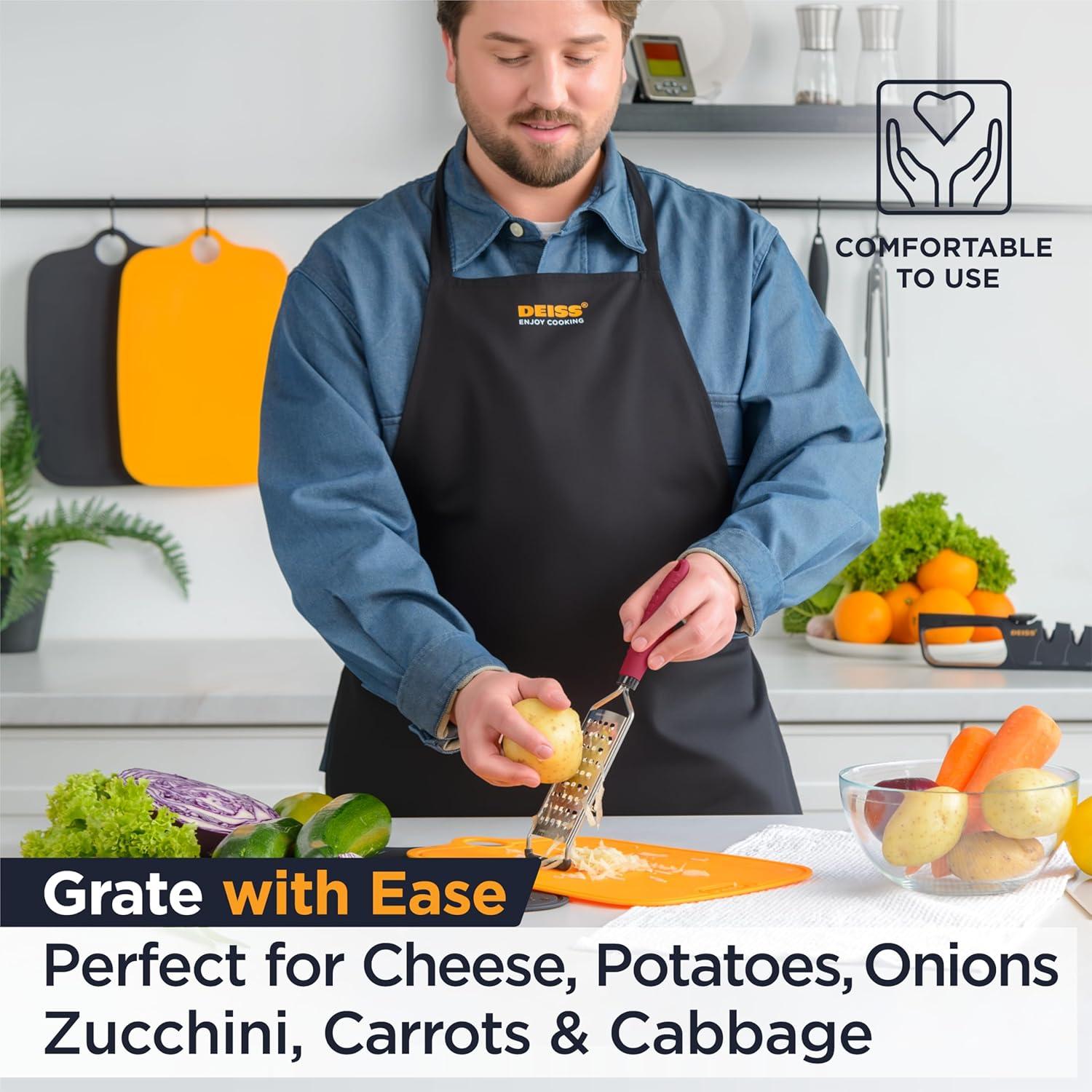 Rallador de Queso y Cítricos Deiss PRO - Acero Inoxidable