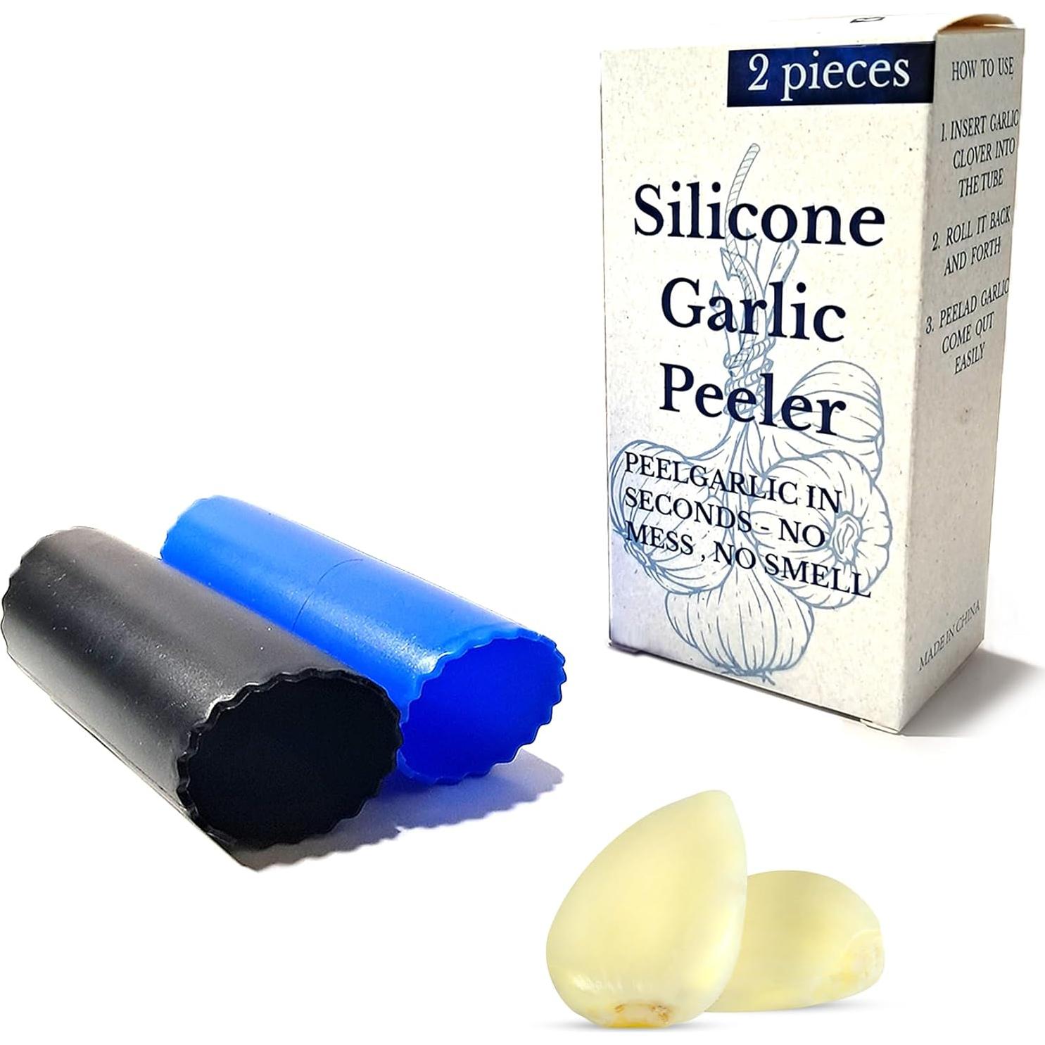 Tubo Pelador de Ajo de Silicona - Libre de BPA, Apto Lavavajillas