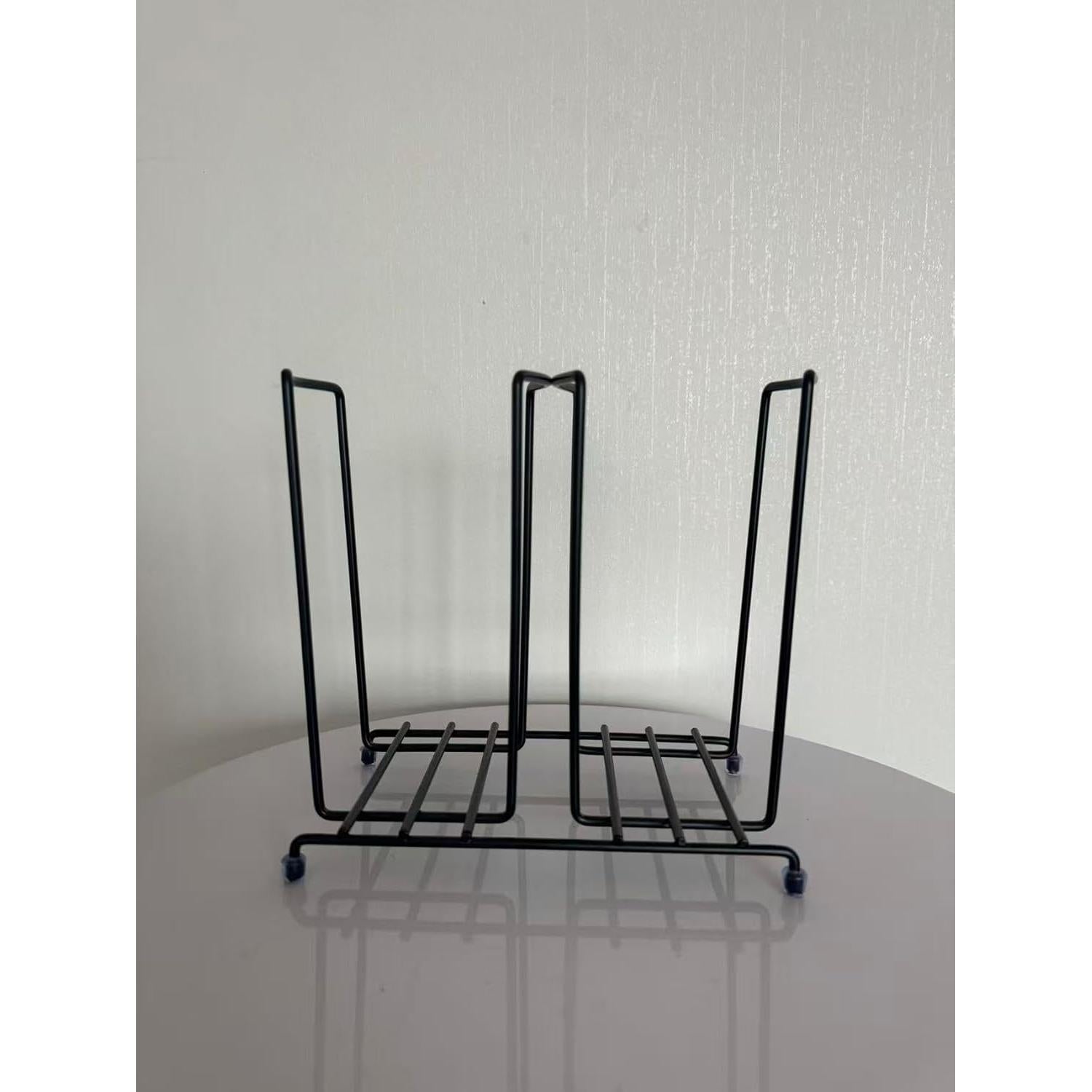 Dispensador de Tazas de Café Organizador de Metal 2 Compartimentos