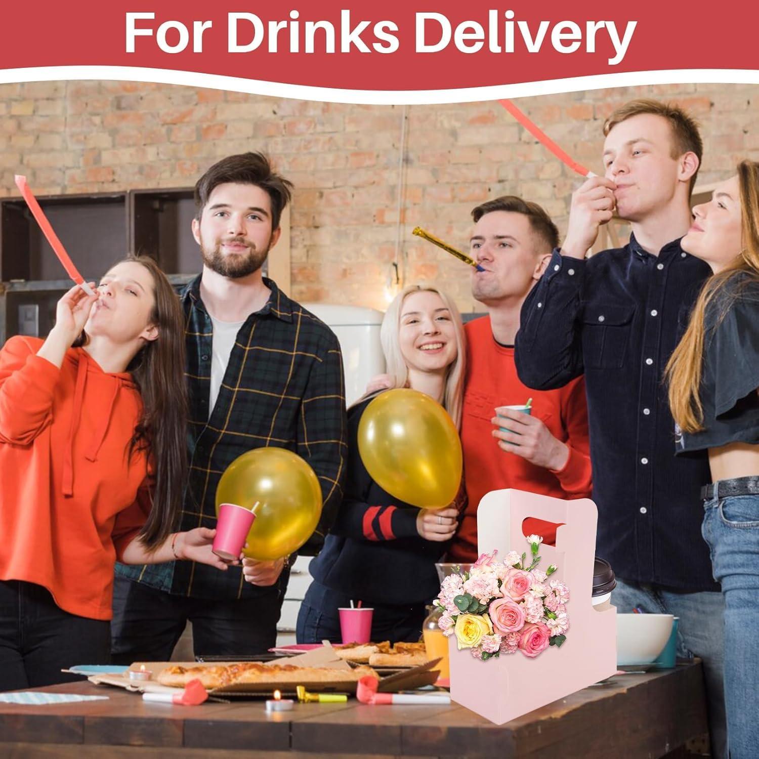 Soporte para Bebidas MAQIHAN de 2 Tazas con Asa - 12 Piezas