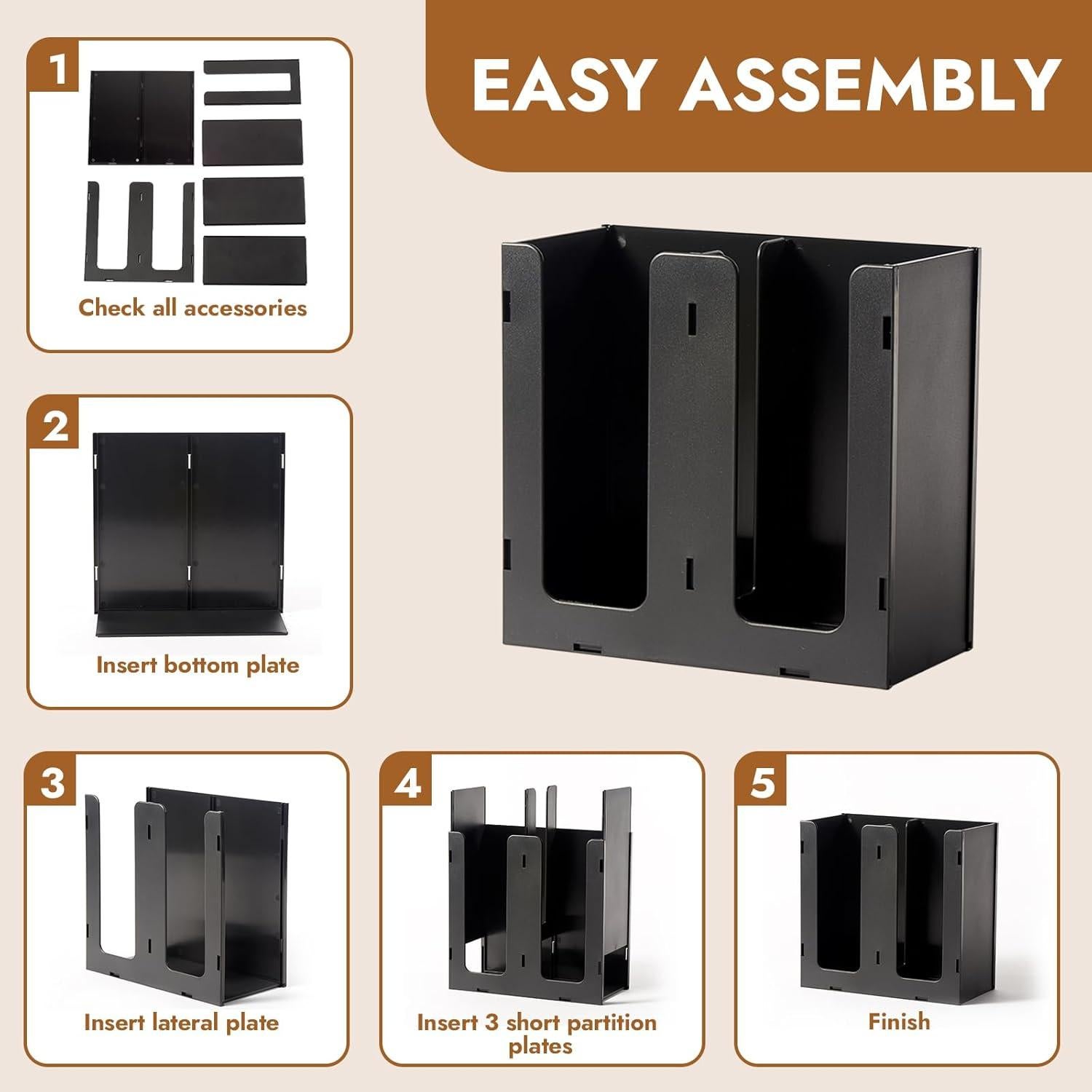 Dispensador de Vasos de Papel CURTA 2 Compartimentos 0.45 kg