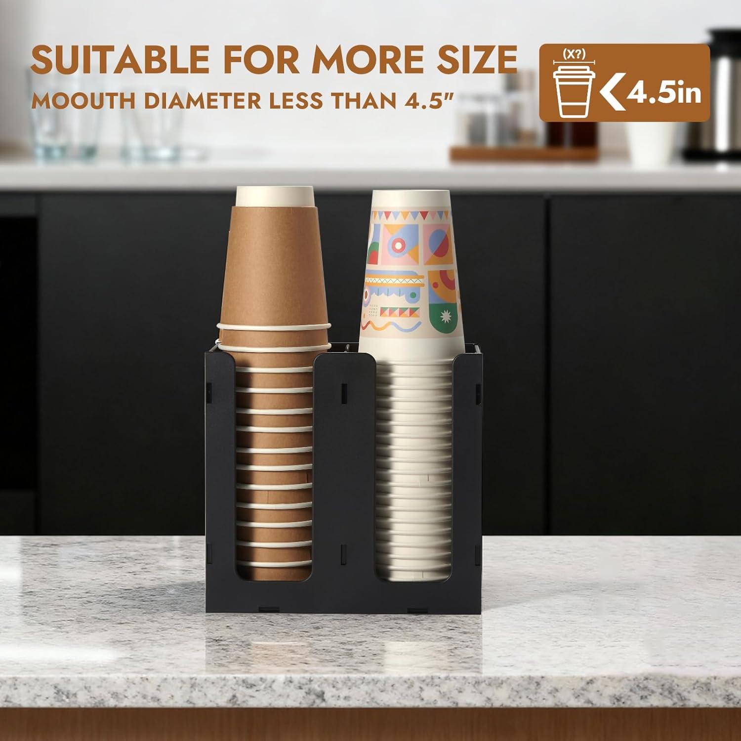 Dispensador de Vasos de Papel CURTA 2 Compartimentos 0.45 kg