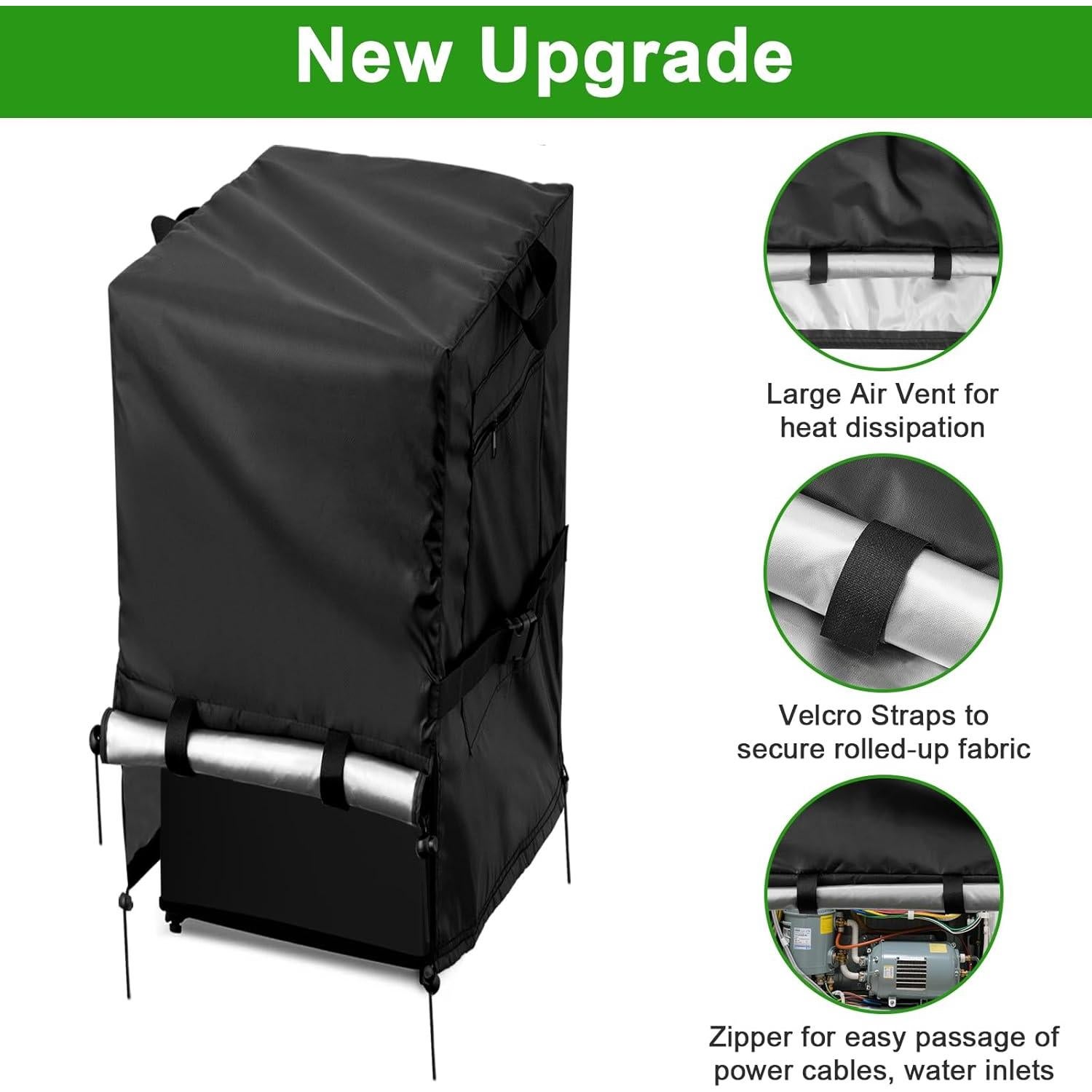 Cubierta de Refrigerador Guisong Impermeable 83.82x86.36x175.26 cm