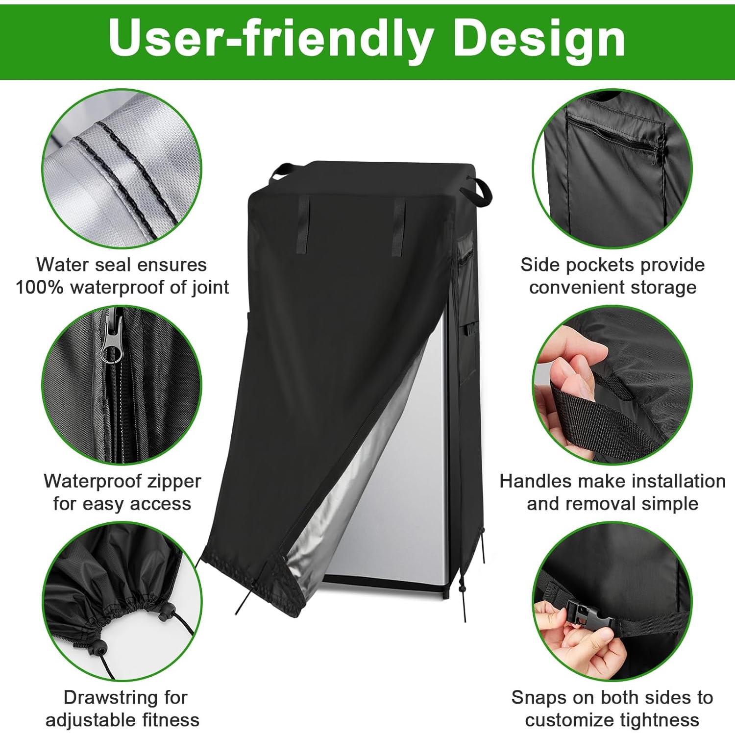 Cubierta de Refrigerador Guisong Impermeable 83.82x86.36x175.26 cm