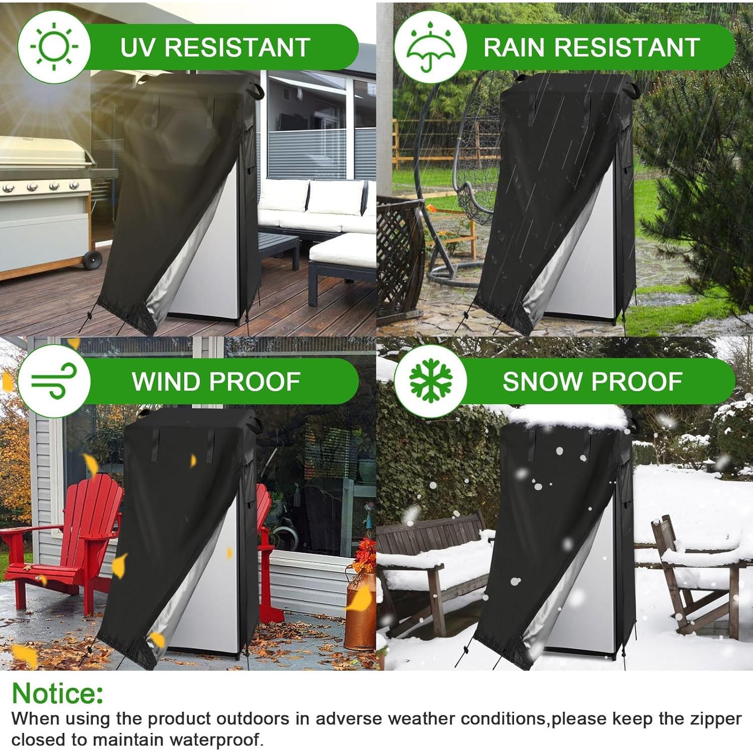 Cubierta de Refrigerador Guisong Impermeable 83.82x86.36x175.26 cm