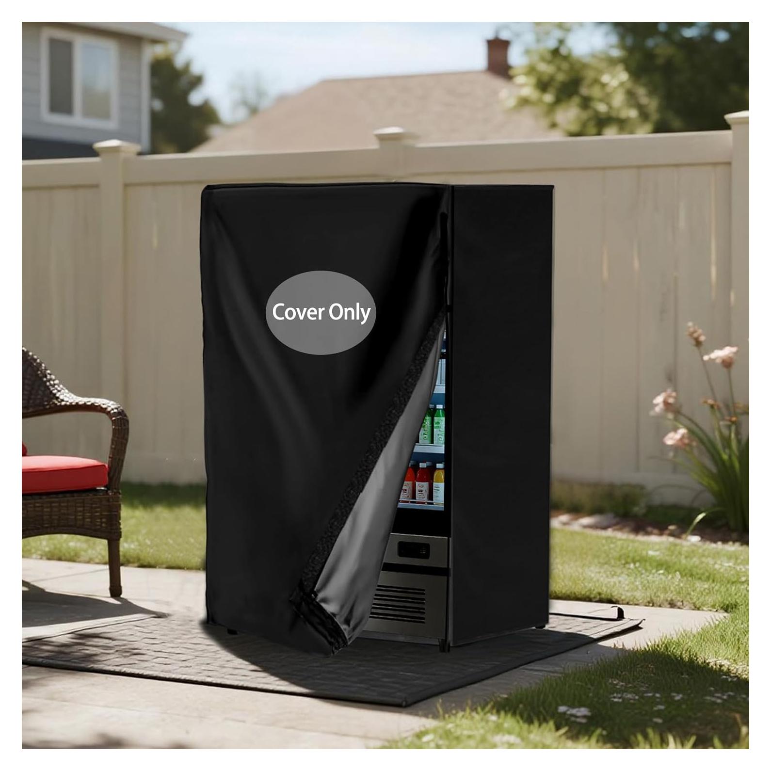 Cubierta Impermeable para Mini Nevera UUFCTY 56x58x86cm Negra