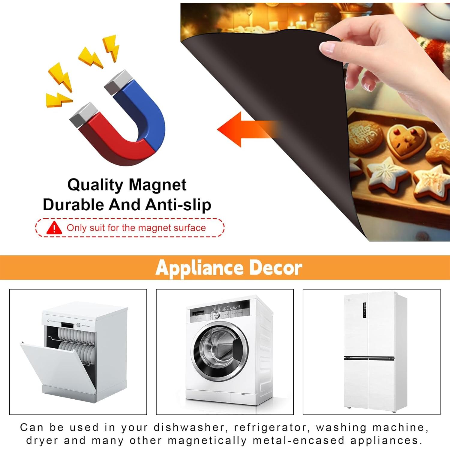 Cubierta Magnética Navidad BVBOX 58.4x43.2cm Muñeco de Nieve