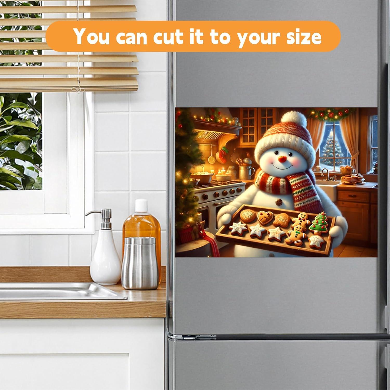 Cubierta Magnética Navidad BVBOX 58.4x43.2cm Muñeco de Nieve