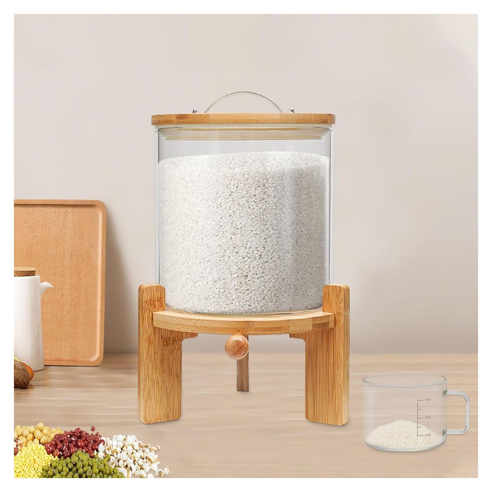 Contenedor de Almacenamiento de Alimentos Secos 5L Vidrio Xuthusman