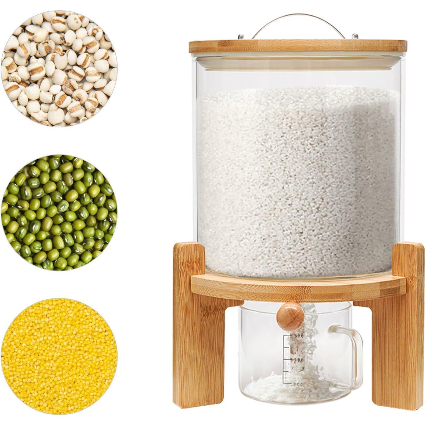 Contenedor de Almacenamiento de Alimentos Secos 5L Vidrio Xuthusman