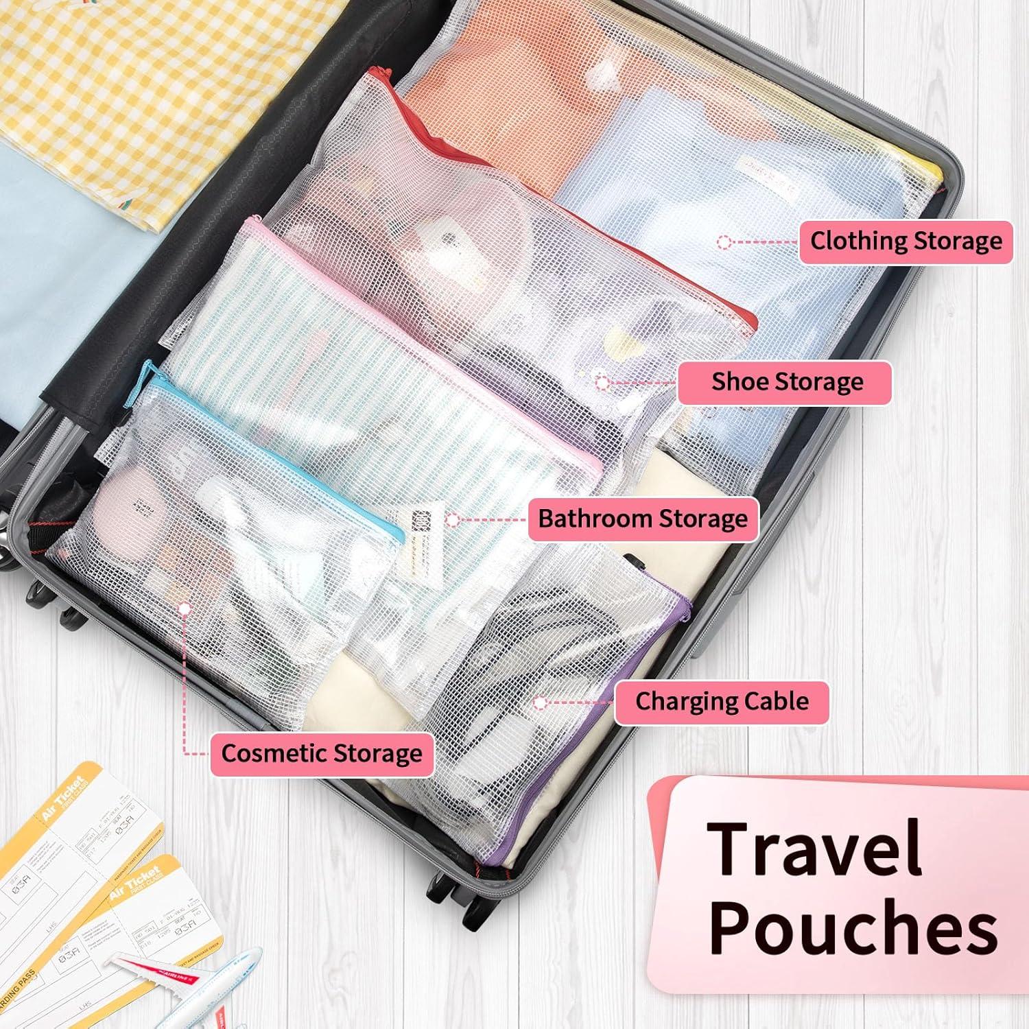 Bolsas con Cierre Umriox 12PCS Multicolor 6 Tamaños Variados