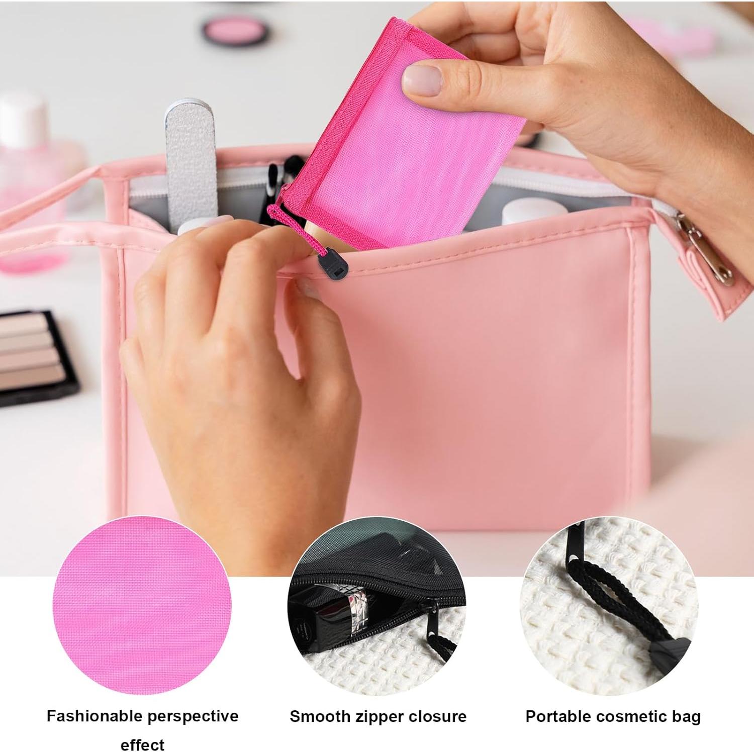 Bolsas de Cosméticos de Malla Nylon QIxiang 12.7x10.2 cm