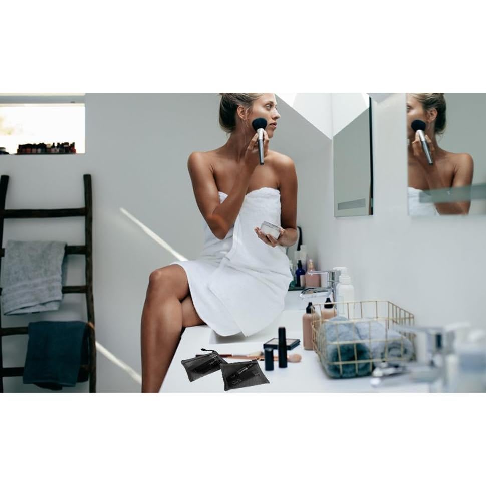 Bolsas de Cosméticos de Malla Nylon QIxiang 12.7x10.2 cm