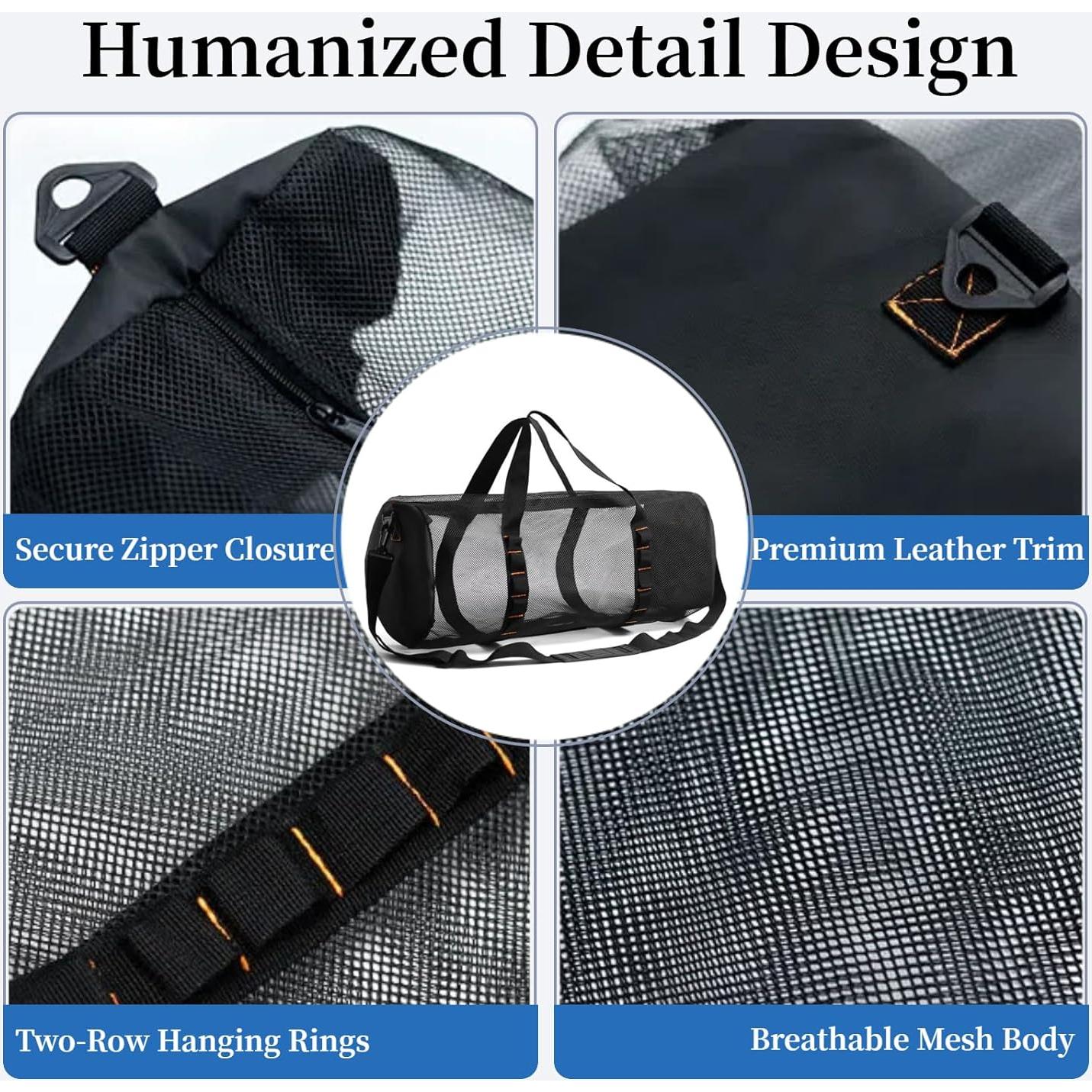 Bolsa de Playa KOKKOYA 43L/113L Malla con Cremallera y Correa