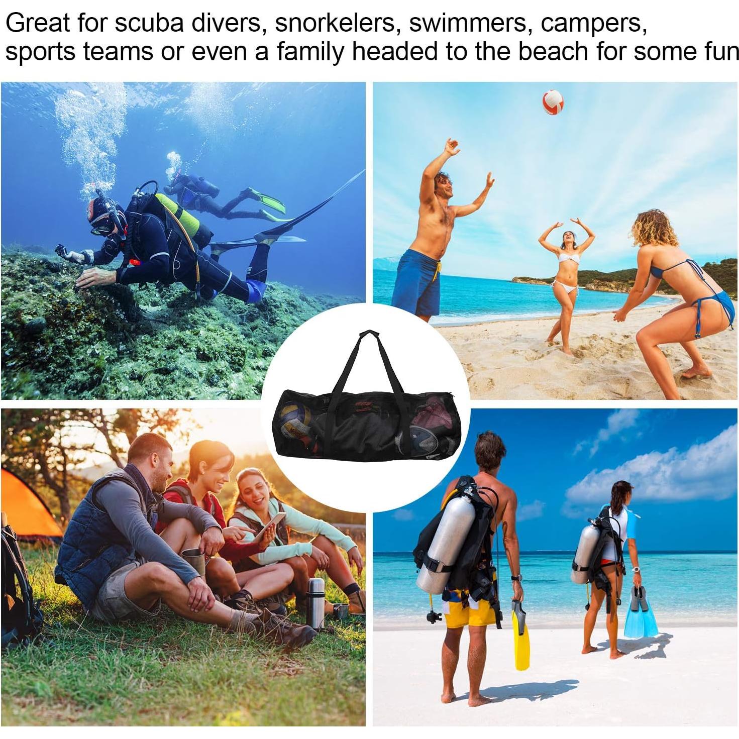 Bolsa de Malla Oumers XL 94x38cm para Buceo y Snorkel