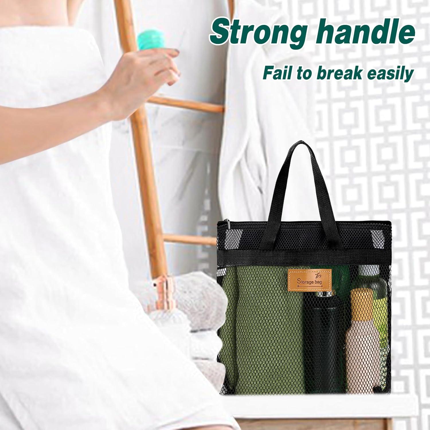 Bolsa de Ducha Portátil KALIONE Negra 31x25cm Malla Transpirable