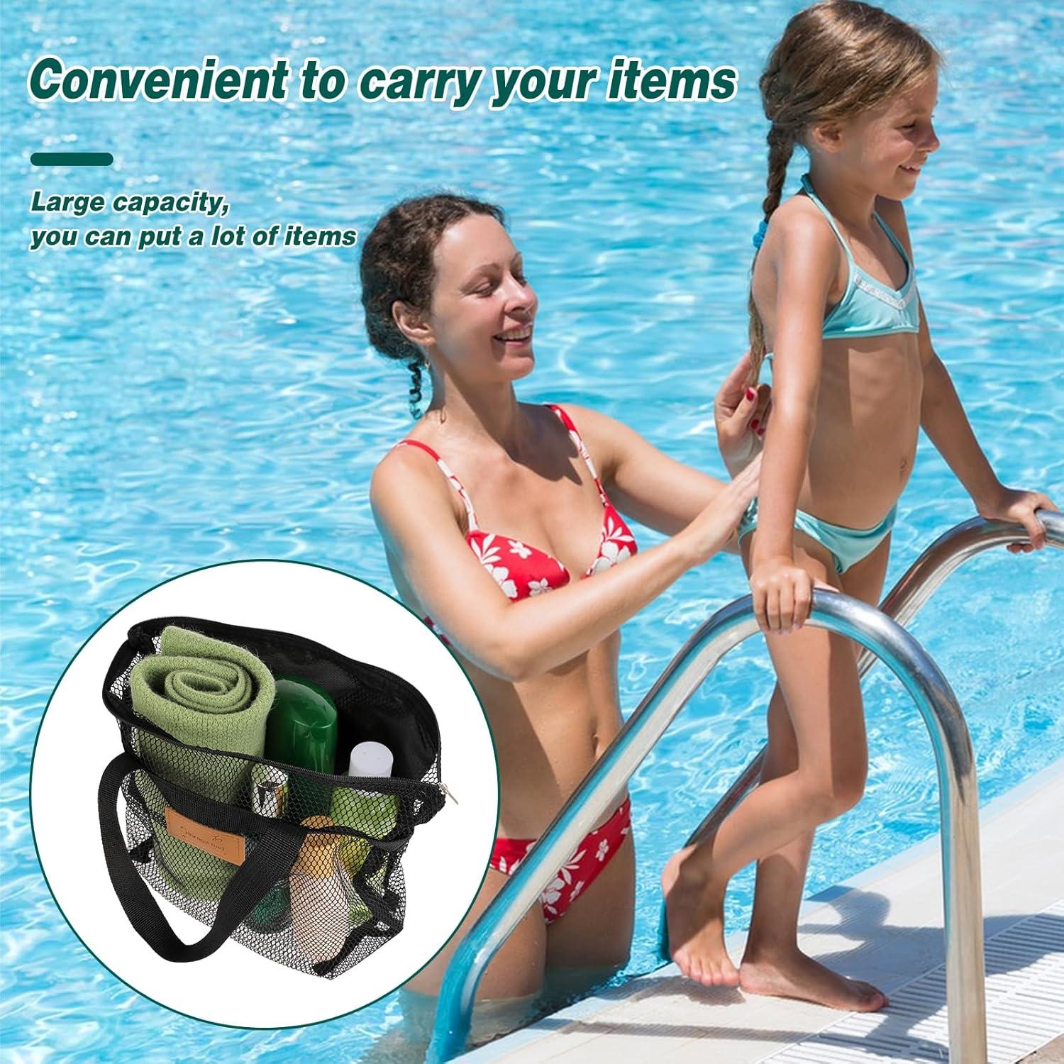 Bolsa de Ducha Portátil KALIONE Negra 31x25cm Malla Transpirable