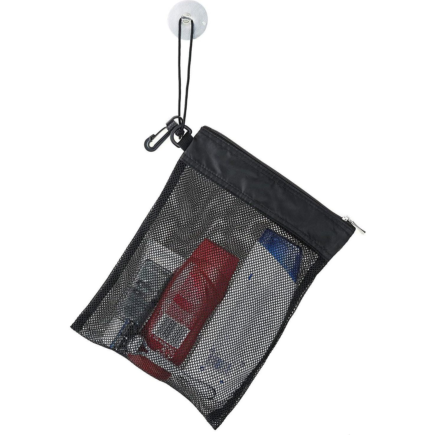 Bolsa de Ducha YUMA Negra, Organizador Compacto 30.48x22.86cm