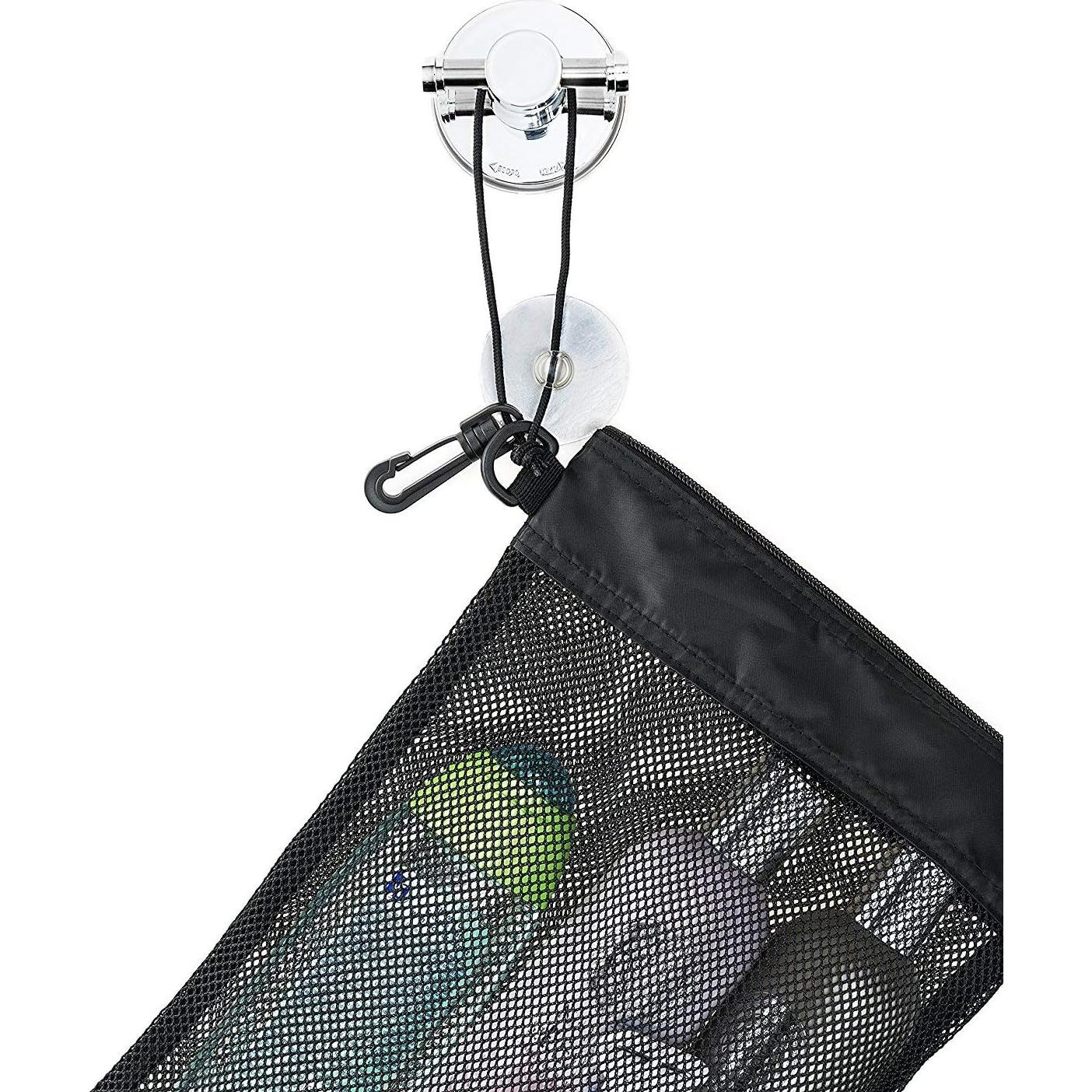 Bolsa de Ducha YUMA Negra, Organizador Compacto 30.48x22.86cm