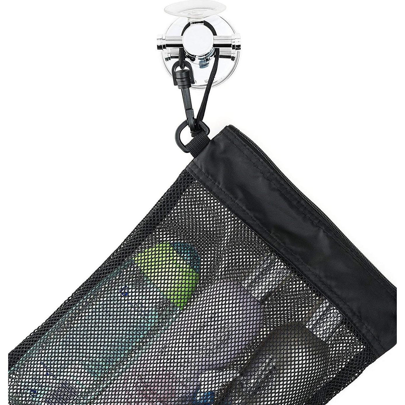 Bolsa de Ducha YUMA Negra, Organizador Compacto 30.48x22.86cm