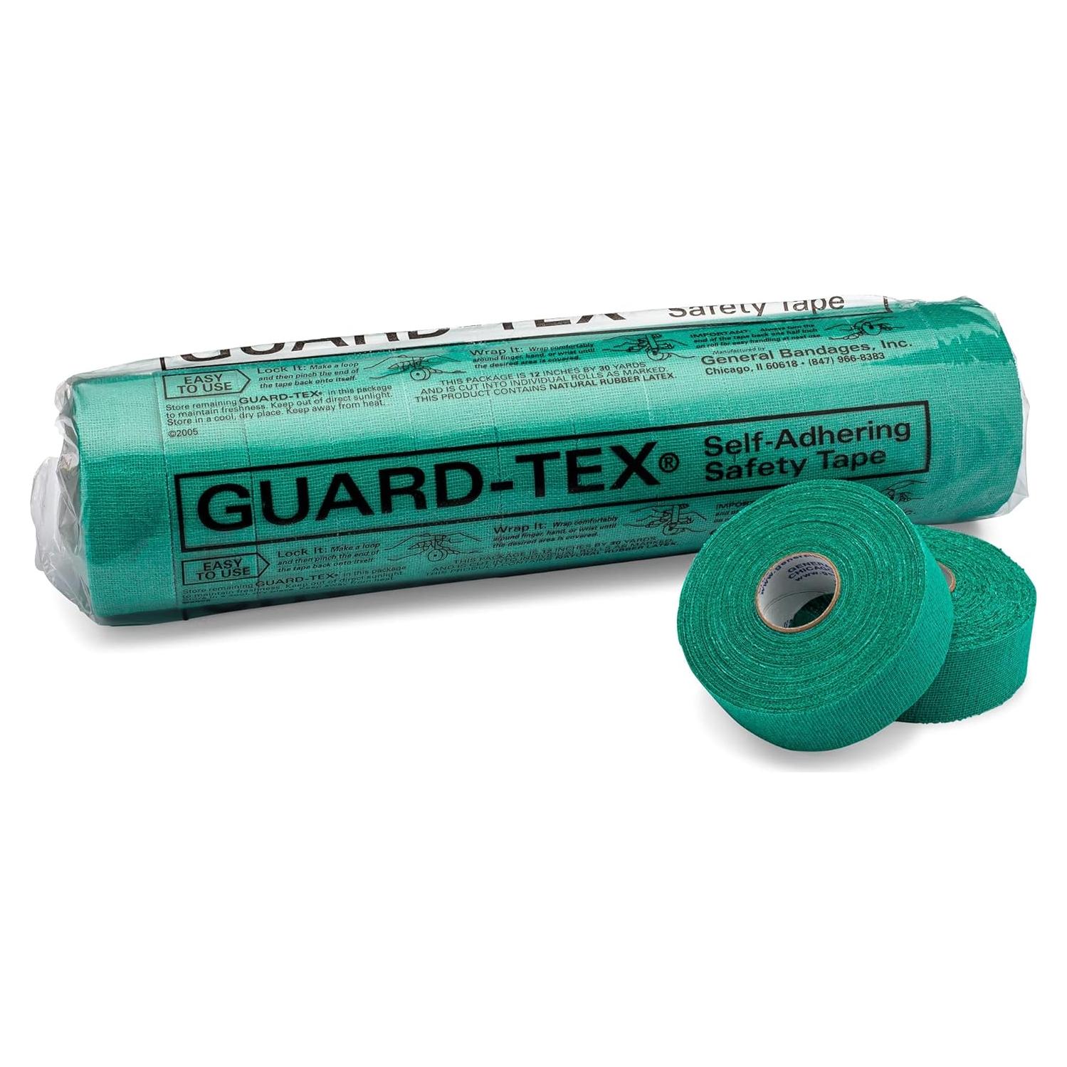 Cinta Autoadhesiva Guard-Tex Verde 1" - 12 Rollos 1080 pies