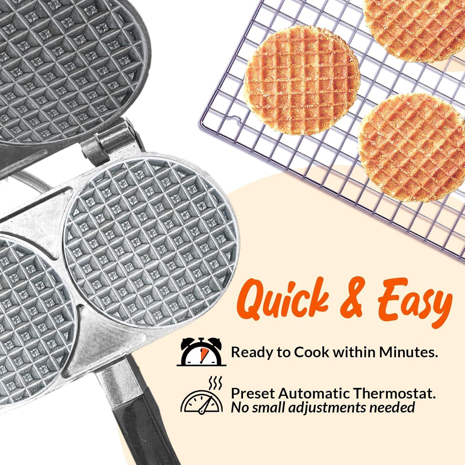 Máquina para Waffles Palmer 1130 - 800W, Hecha en EE. UU.