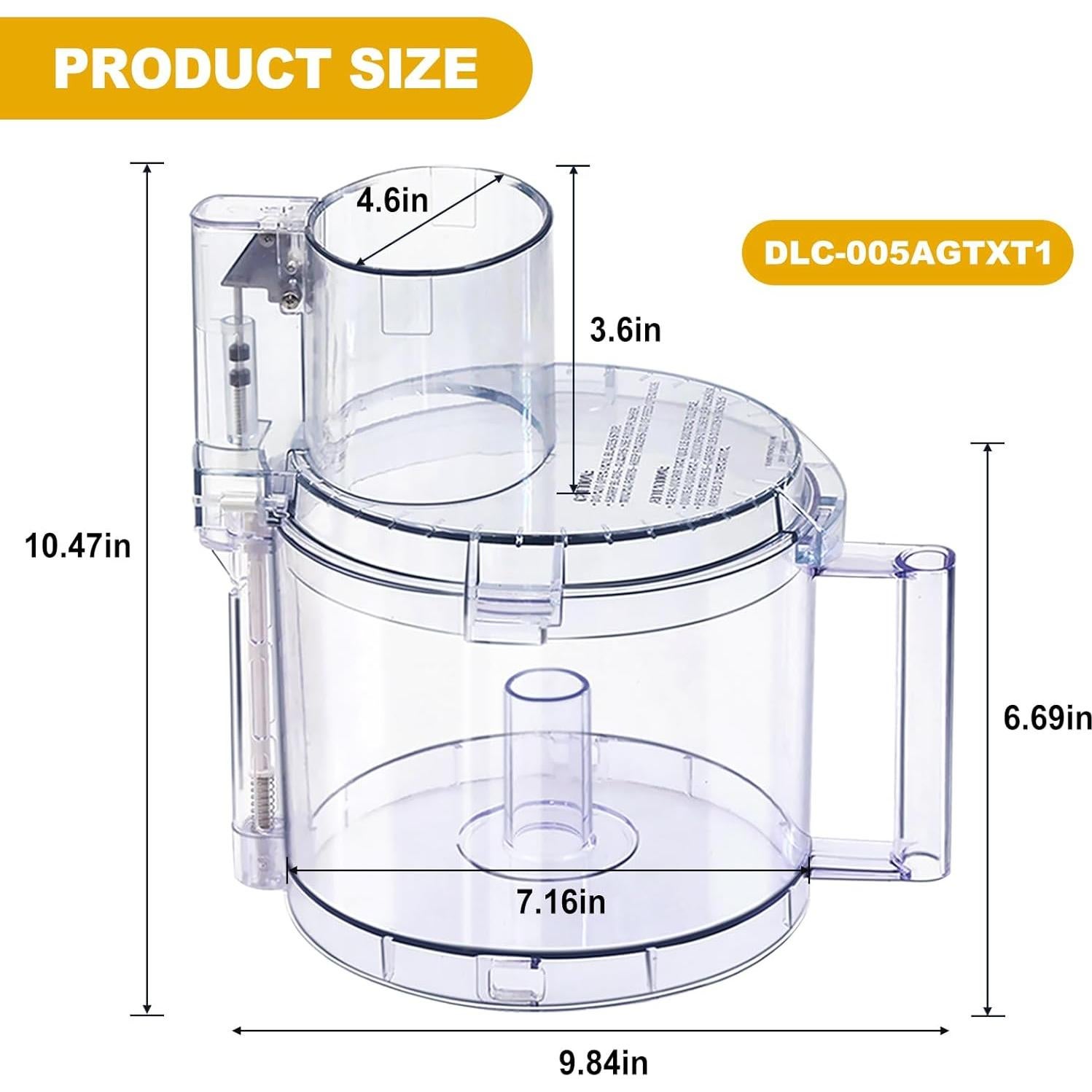 Kit de Tazón de Trabajo Cuisinart DLC-005AGTXT1 14 Tazas