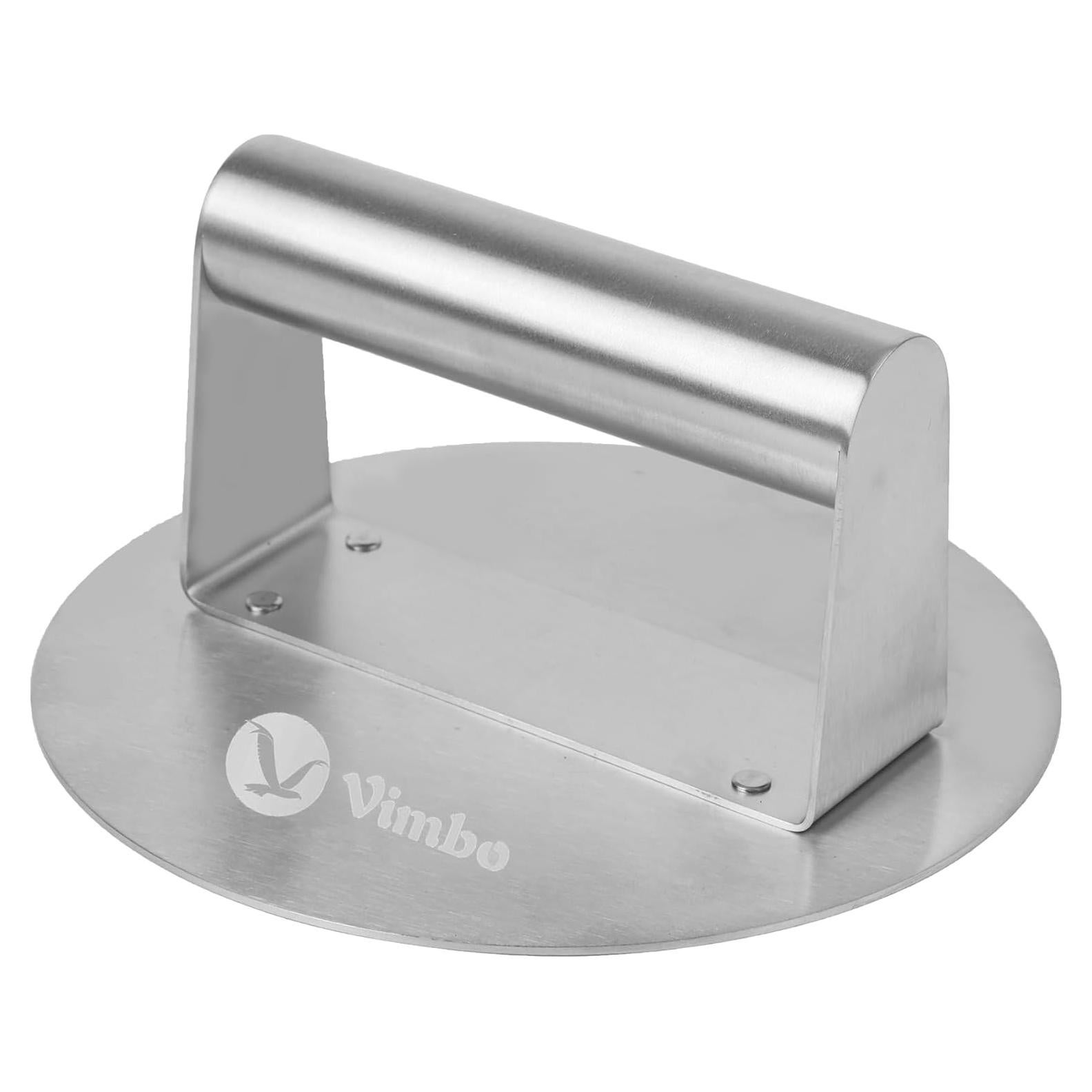 Prensa de Hamburguesas Vimbo Redonda Acero Inoxidable 15.7 cm