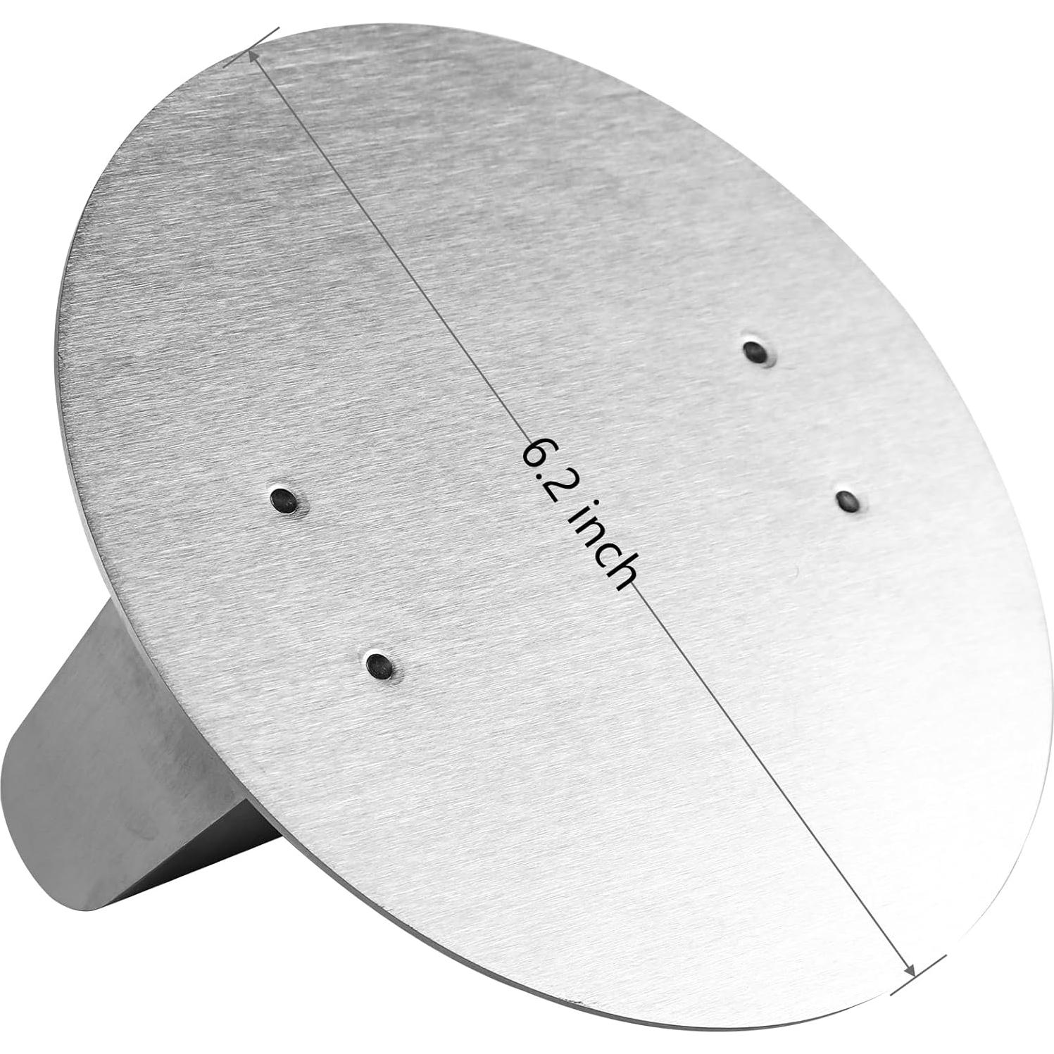 Prensa de Hamburguesas Vimbo Redonda Acero Inoxidable 15.7 cm