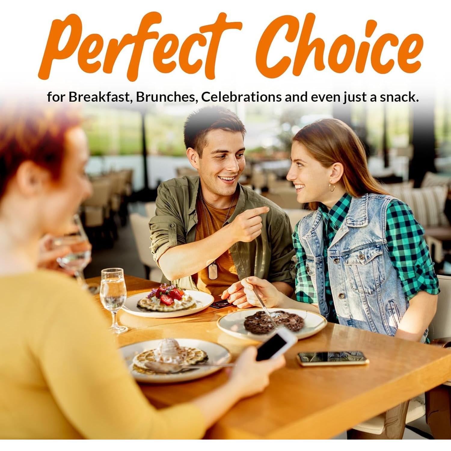 Plancha para Pizzelle C. Palmer 1000, 2400W, 2 Pizzelles 12.7cm