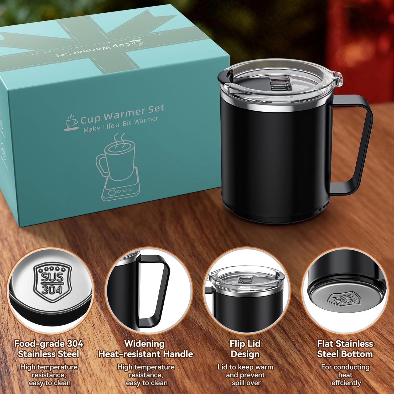 Calentador de Taza Eléctrico Mabahoo 16oz con Control de Temperatura