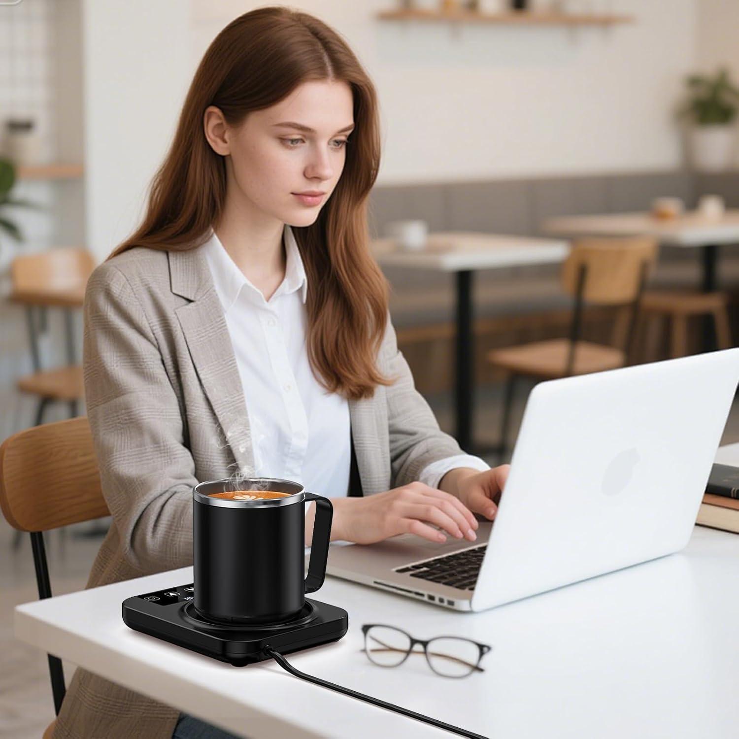 Calentador de Taza Eléctrico Mabahoo 16oz con Control de Temperatura