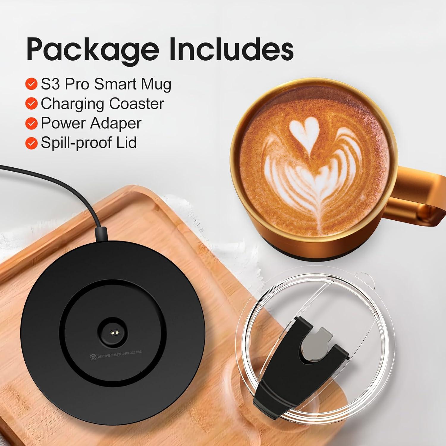 Taza de Café Inteligente Vsitoo S3 Pro 396g Autocalentable