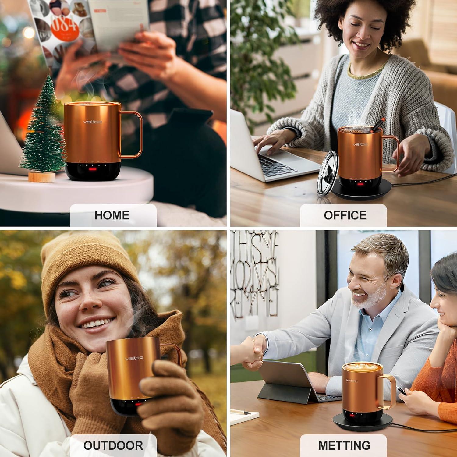 Taza de Café Inteligente Vsitoo S3 Pro 396g Autocalentable