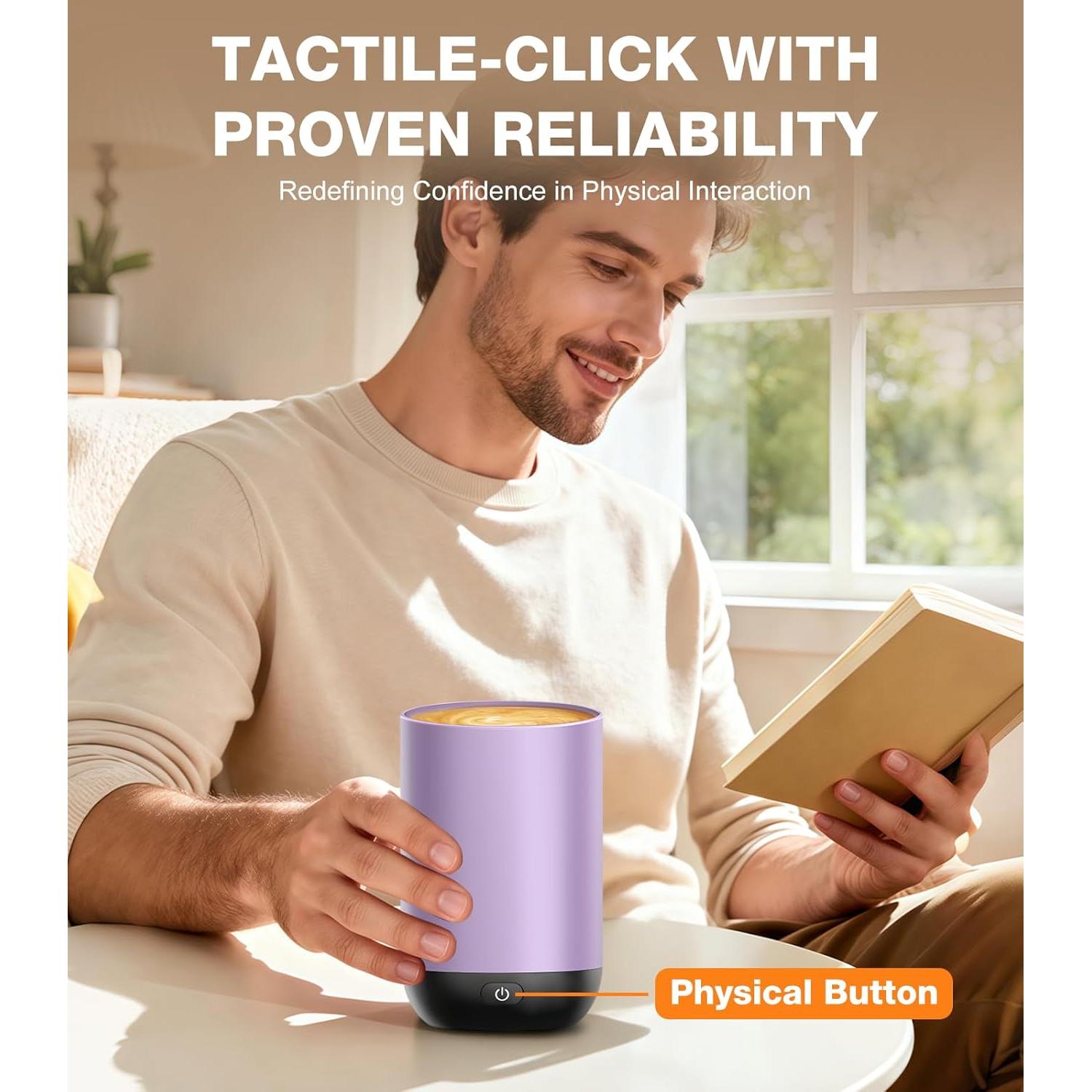 Taza de Café Autocalentable Kepwam T1 16oz Control Aplicación