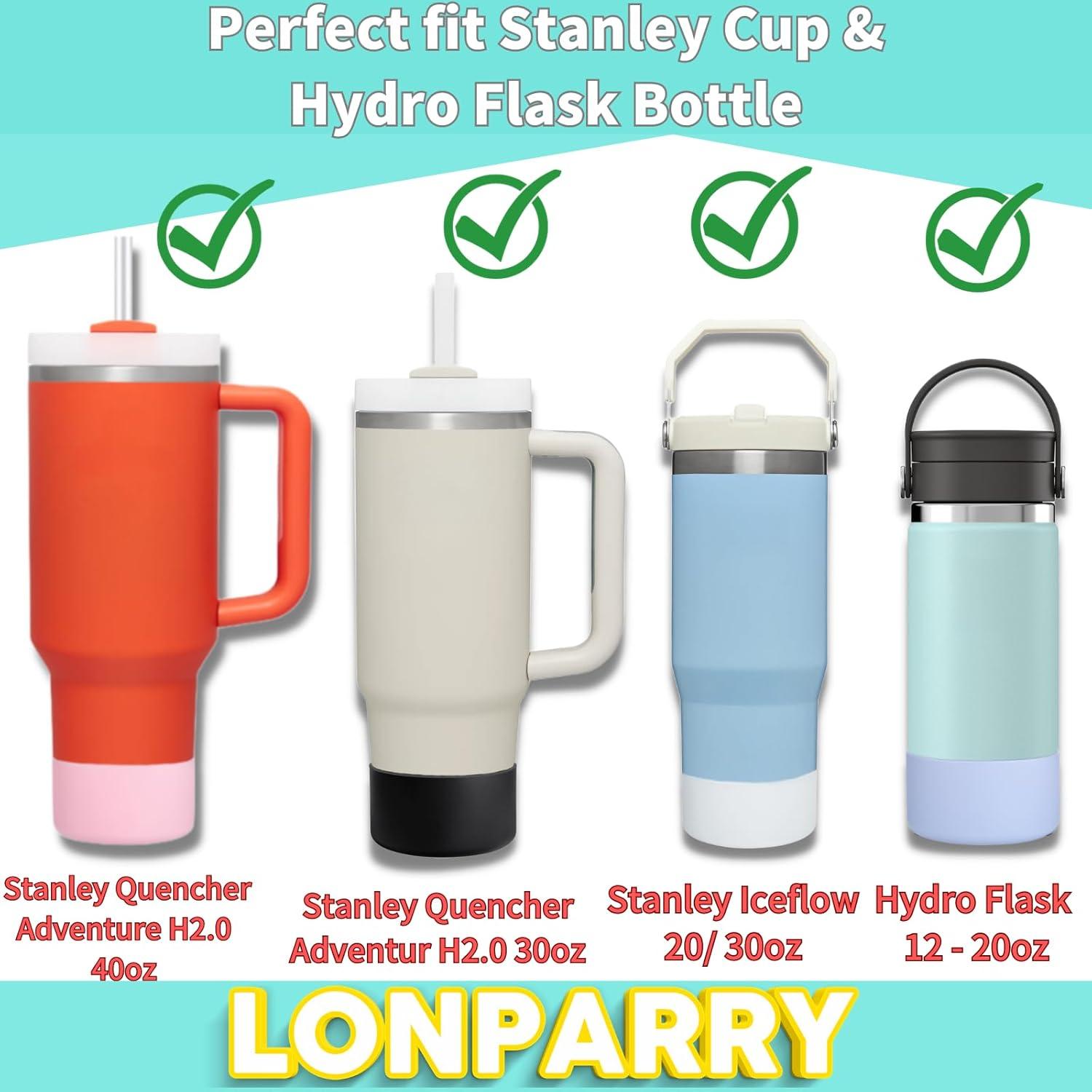 Paquete de 4 Botas de Silicona LONPARRY para Stanley Cup 30-40 oz
