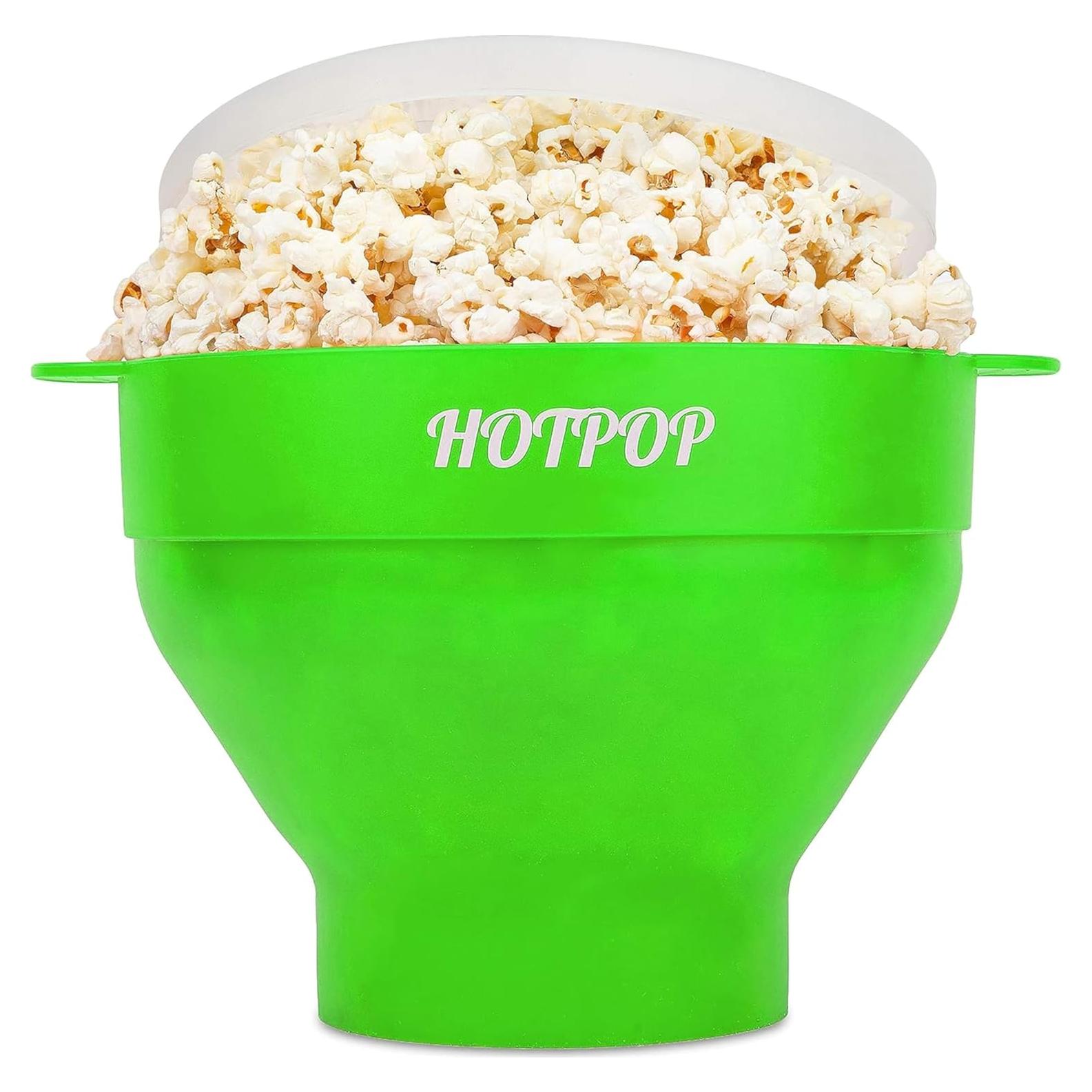 Hacedor de Palomitas de Silicona Hotpop Verde 15 Tazas Colapsable
