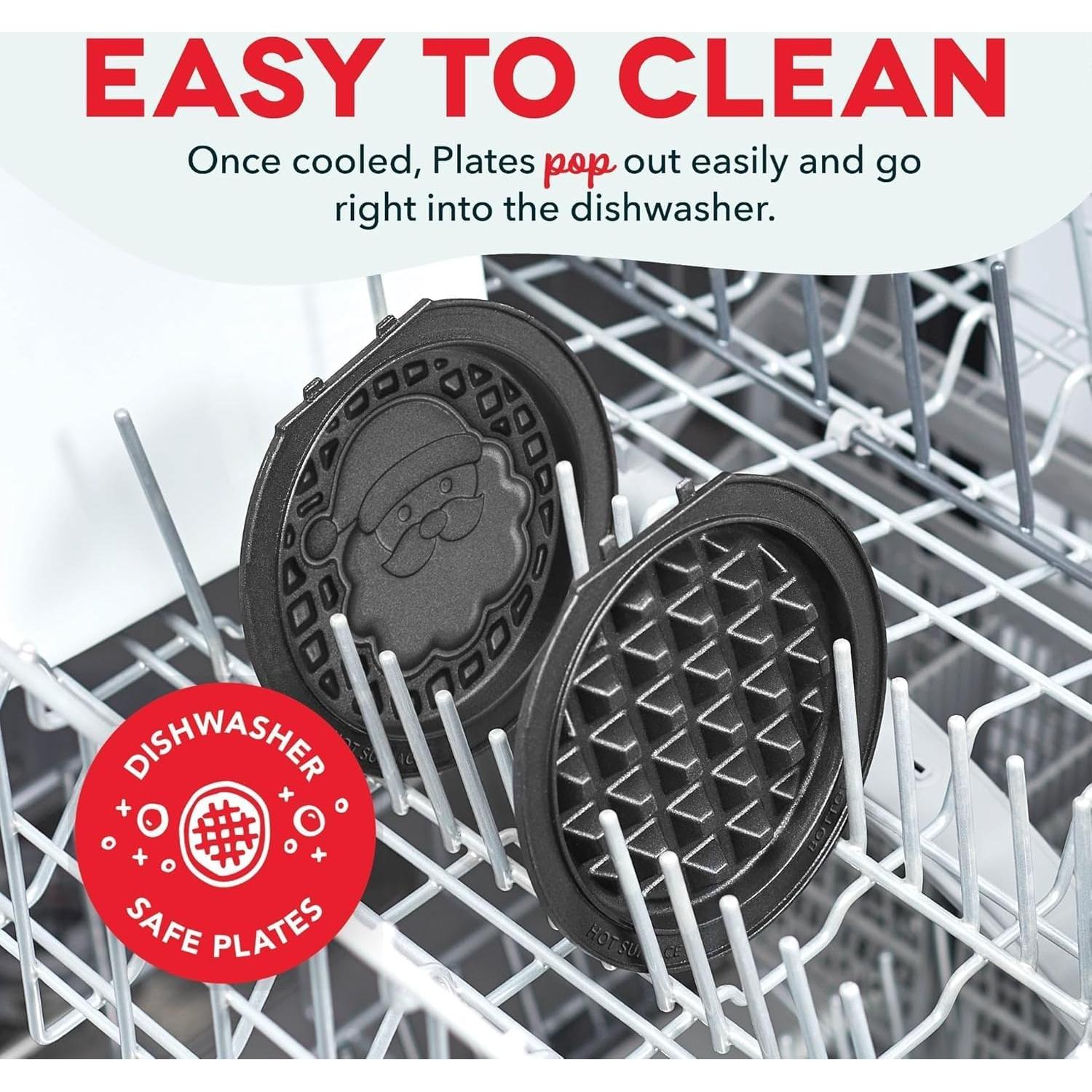 DASH Multimaker 4 en 1 con 7 Placas Removibles - Waffles y Temáticas