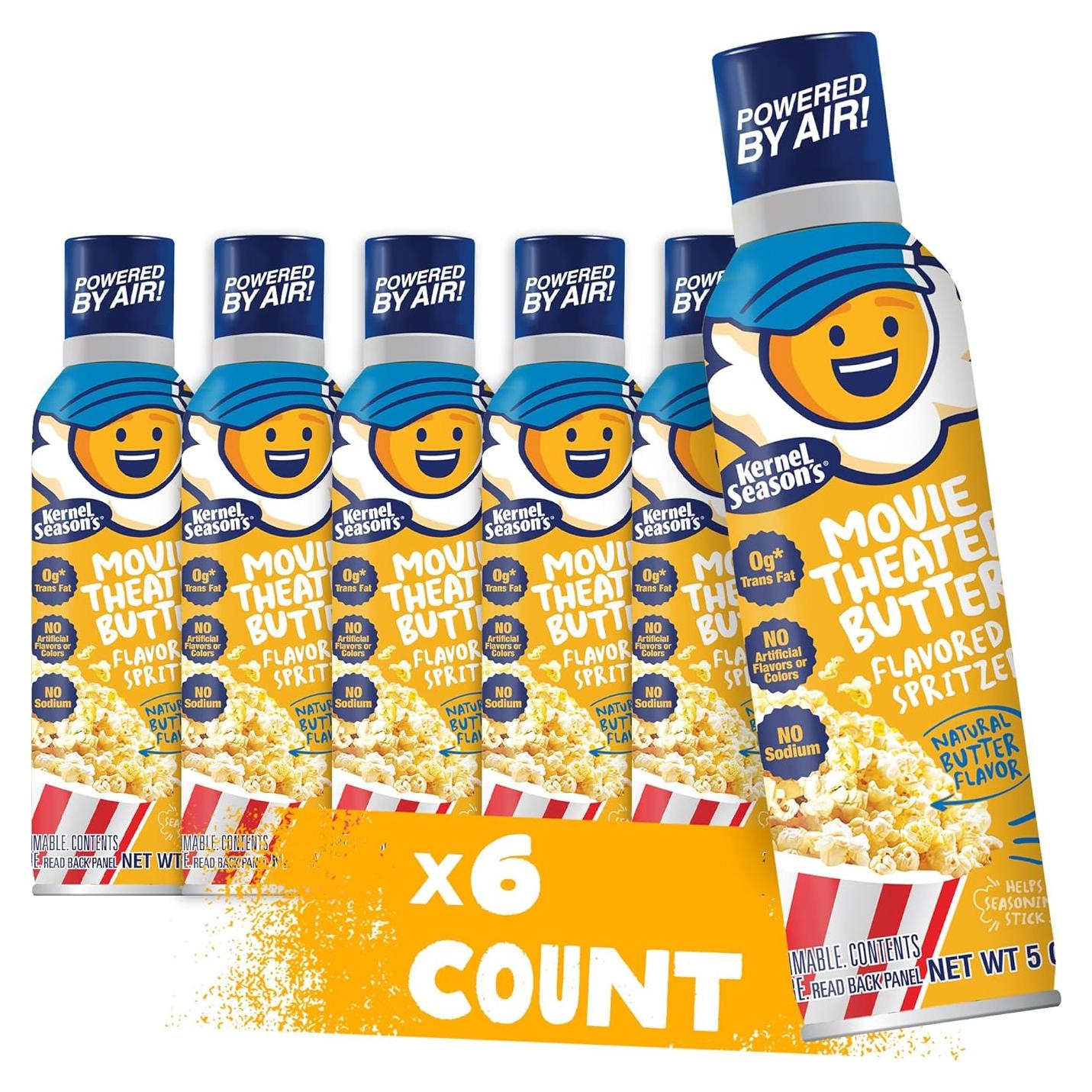 Spray de Mantequilla de Cine Kernel Season's 142g - Paquete de 6