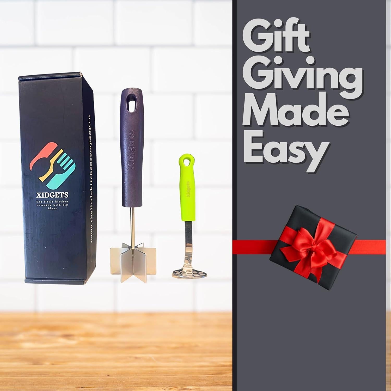 Juego de 2 Machacadores de Carne y Aguacate Xidgets - Acero Inoxidable