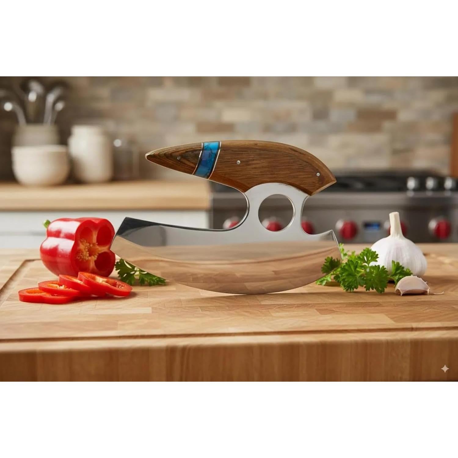 Cuchillo Ulu Deer Edge - Cortador de Cocina Ergonómico 223g