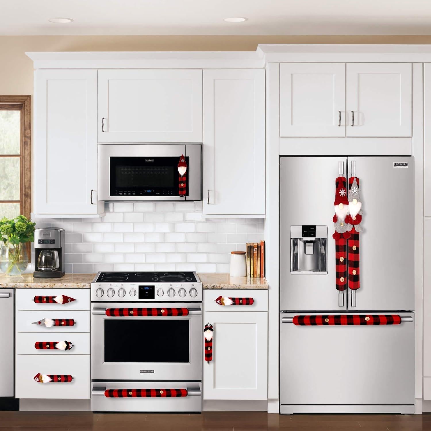 Juego de Fundas para Manijas de Refrigerador YIJXPOIN 8 Piezas Gnomos