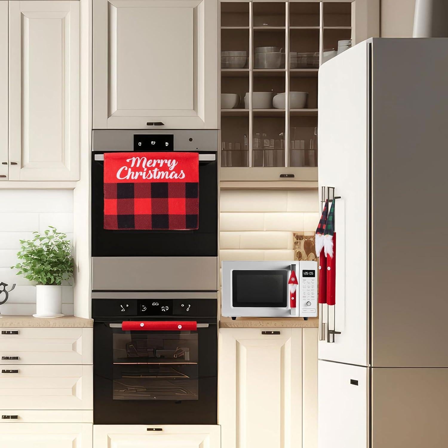 Conjunto de 5 fundas para manijas de refrigerador JOYIN Navidad