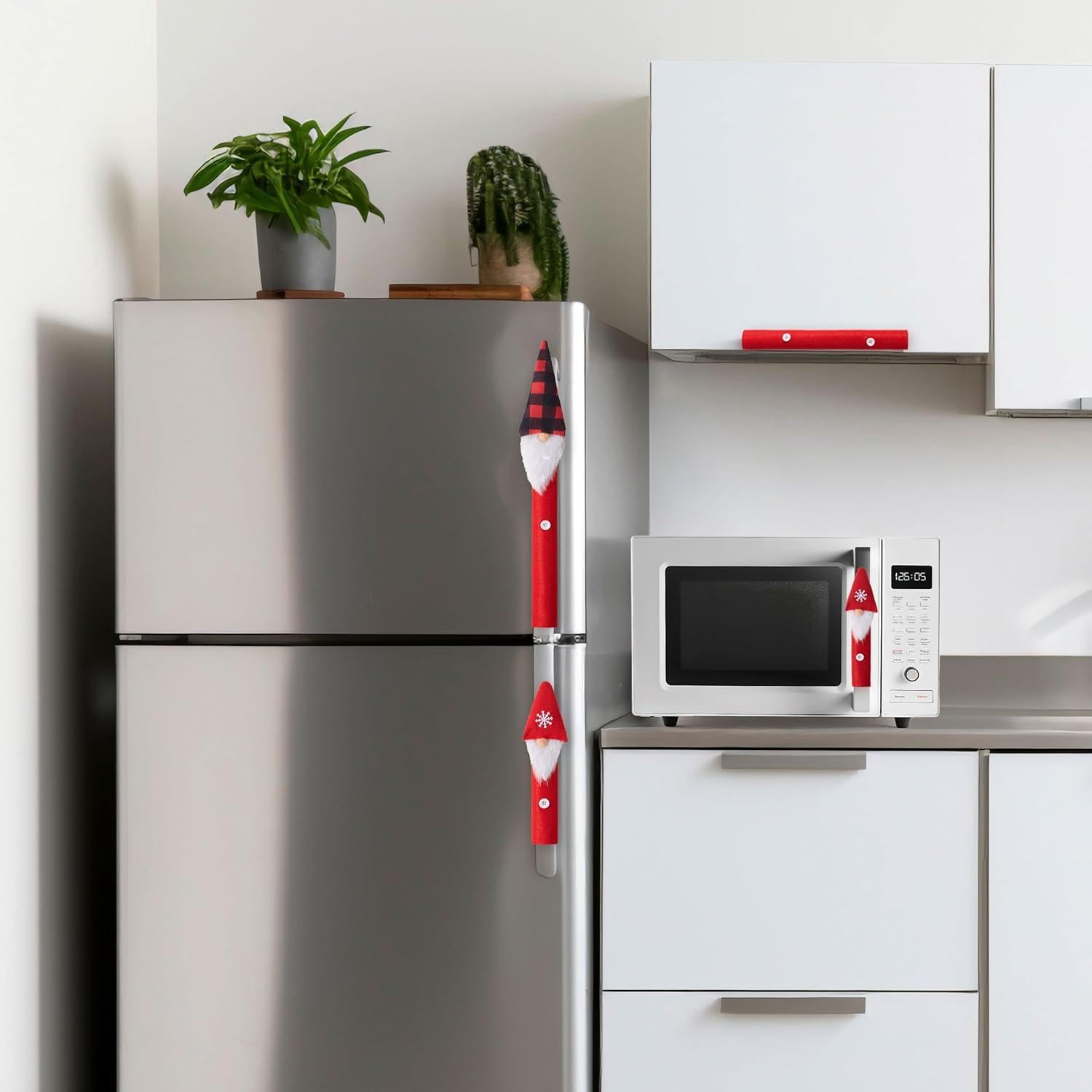 Conjunto de 5 fundas para manijas de refrigerador JOYIN Navidad