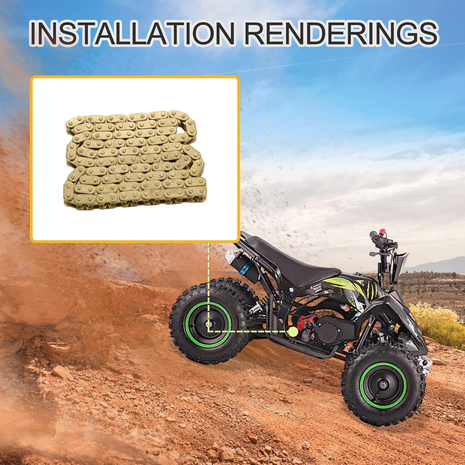 Cadena T8f 118 GOOFIT para Mini ATV Quad 33cc 49cc